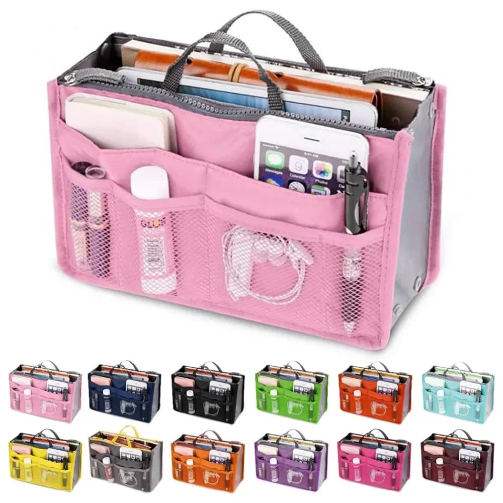 Organisateur cosmétiques pêche femme rangement accessoires pêche toilette voyage quotidien sac insert
