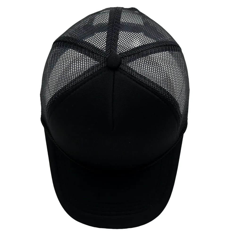 Casquette baseball mesh 5 panneaux logo personnalisable pêche sport snapback protection sol dad hat