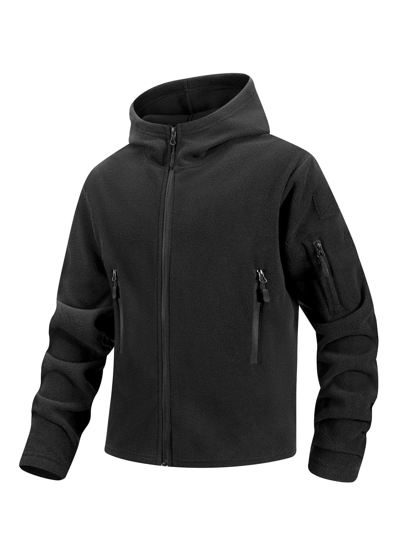 Veste de pêche polaire tactique chaude avec capuche - Taille S-3XL pour pêche hivernale