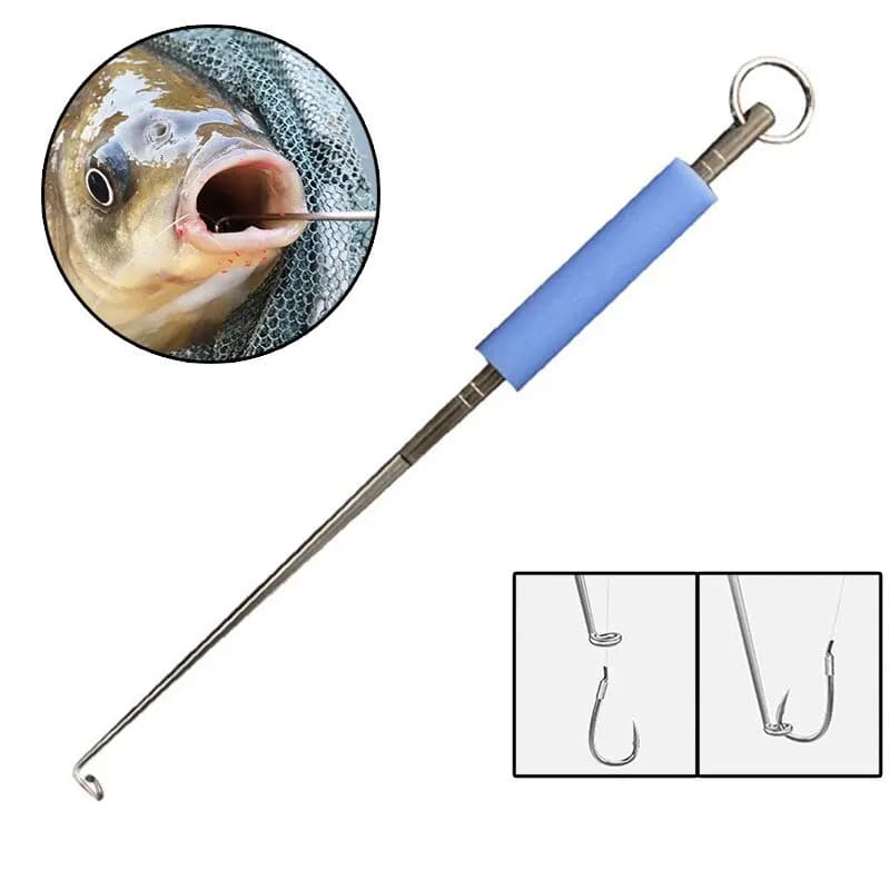 2 dégorgeoirs en acier inoxydable pour retirer les hameçons rapidement sans blesser les poissons