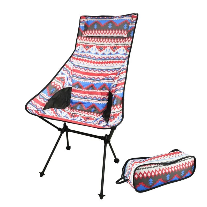 Chaise de plage pêche dossier long pliante portable pour pêche surfcasting et pêche depuis la plage