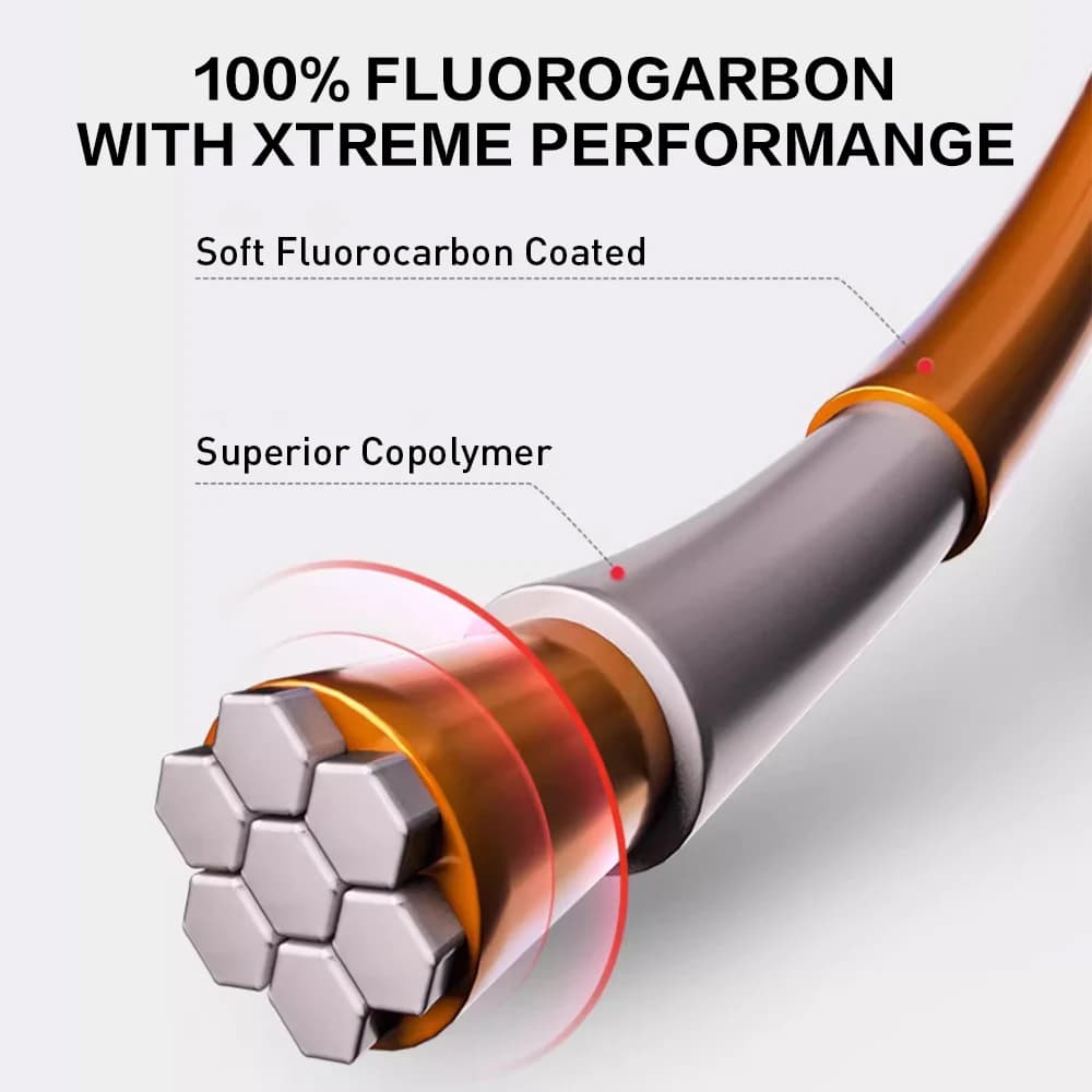 Ligne leader fluorocarbone ZUKIBO 50M - Monofilament japonais 100% invisible à coulée rapide