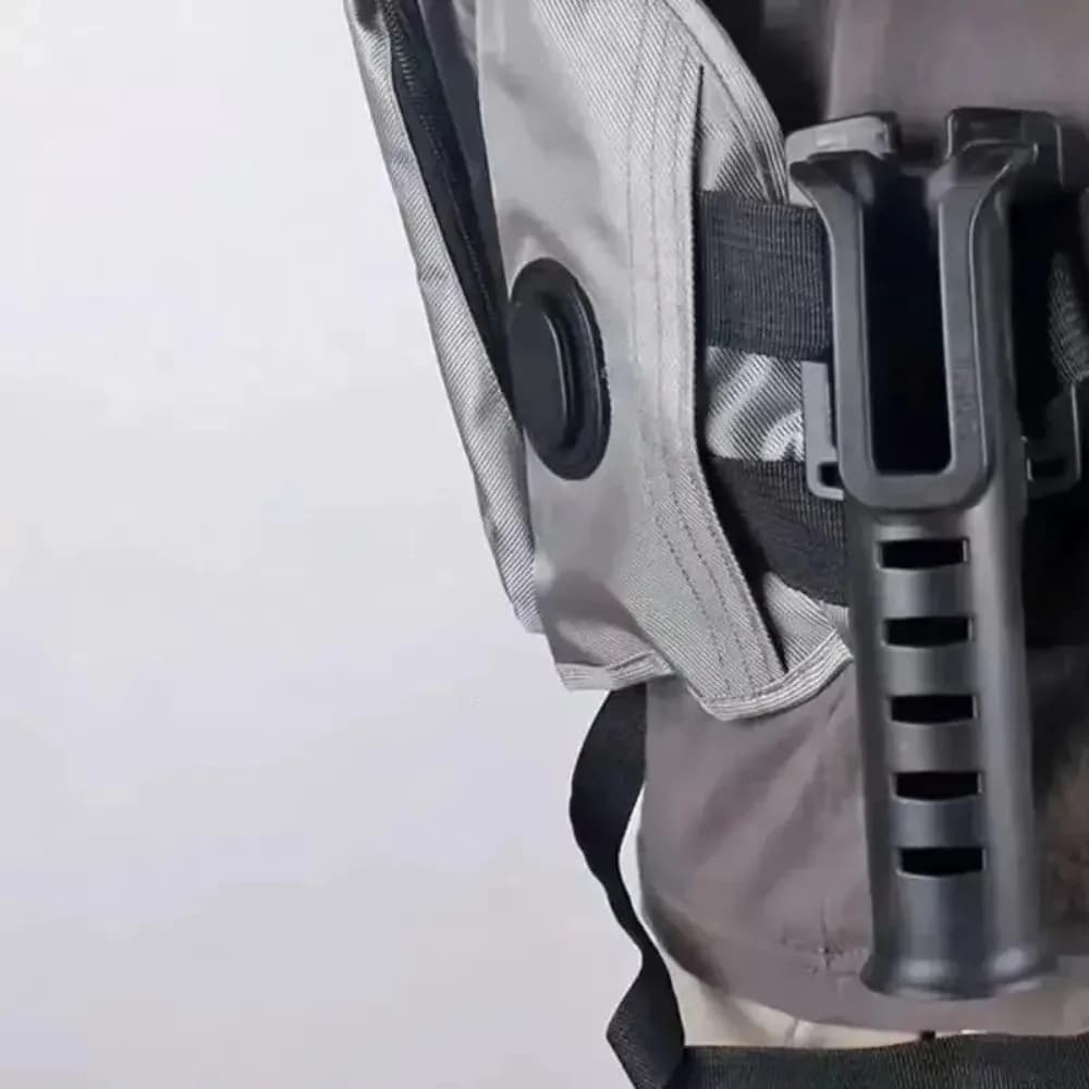 Support canne portable multifonction avec ceinture pour pêche nomade tous terrains