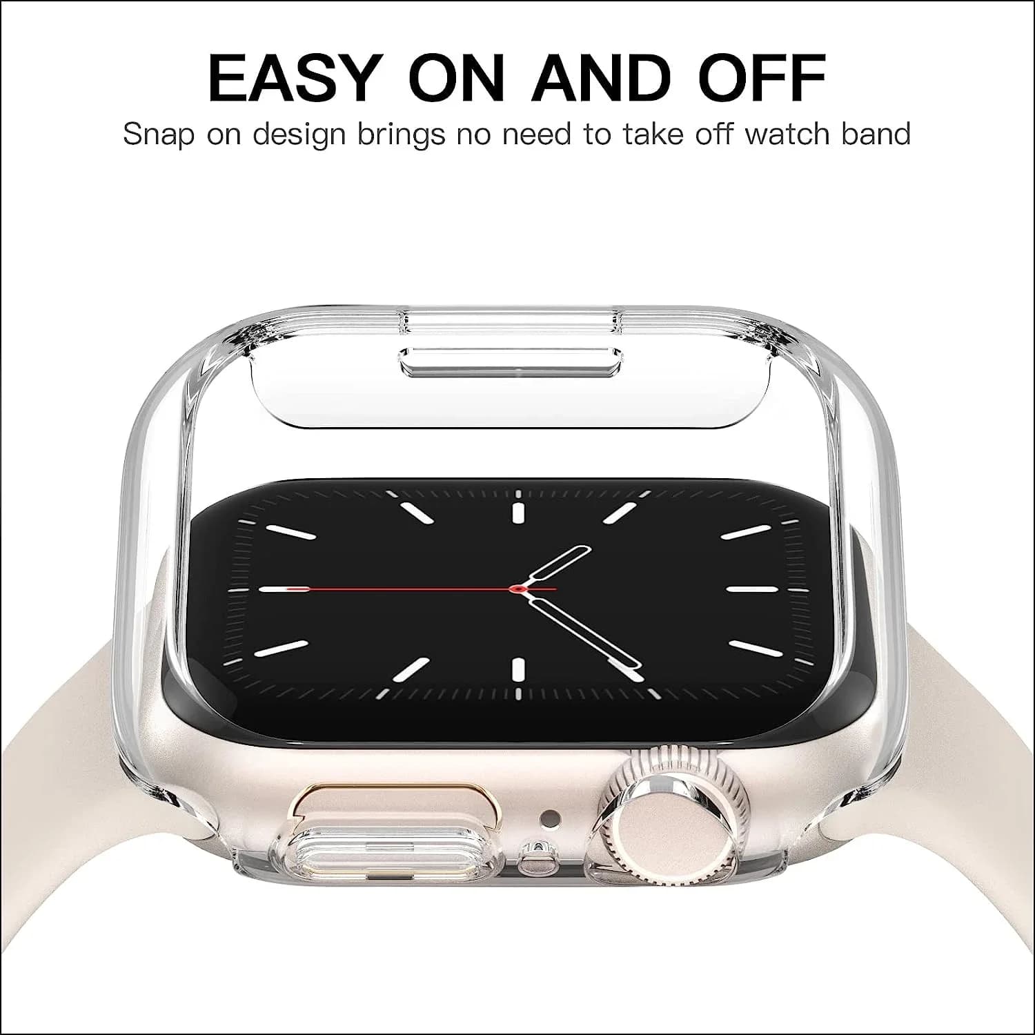 Coque protection Apple Watch 46mm 40mm 45mm 41mm PC bumper série 11 10 9 8 7 SE pêche