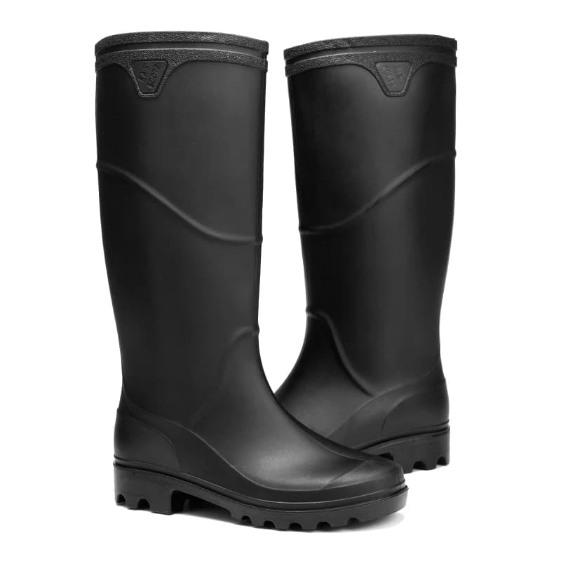 Bottes de travail homme hautes en caoutchouc imperméables antidérapantes pour chantier et protection
