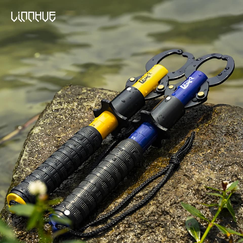 Pince de contrôle et pesée pour poissons LINNHUE - Gripper pêche avec système de verrouillage