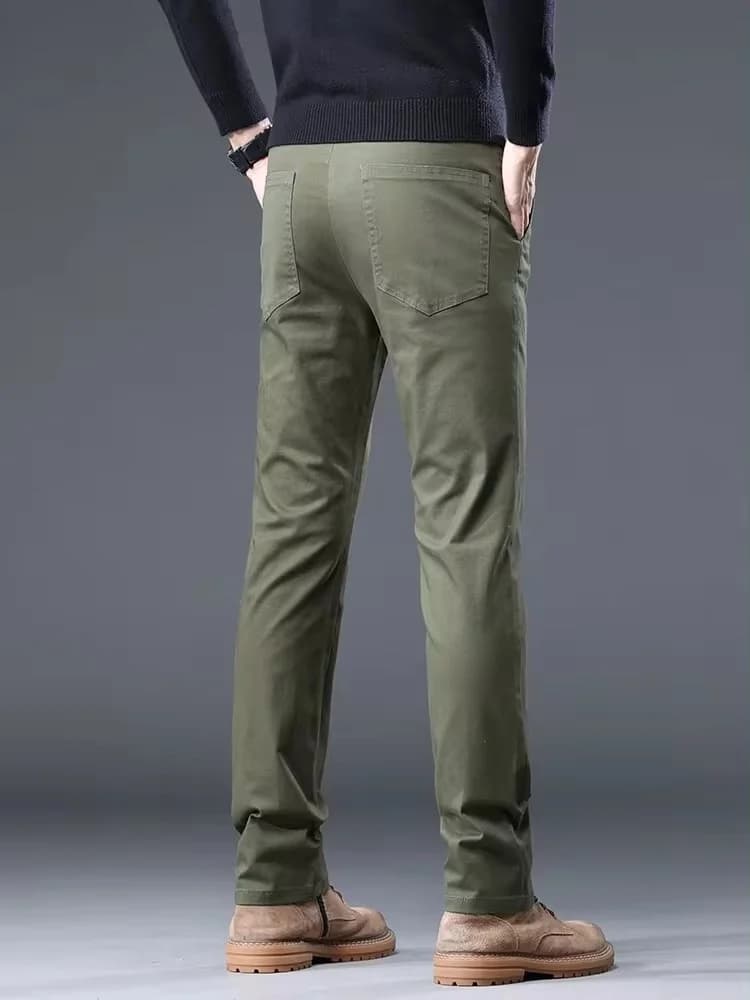 Pantalon business décontracté sans repassage pour hommes - Droit élastique 4 couleurs - Bureau pêche