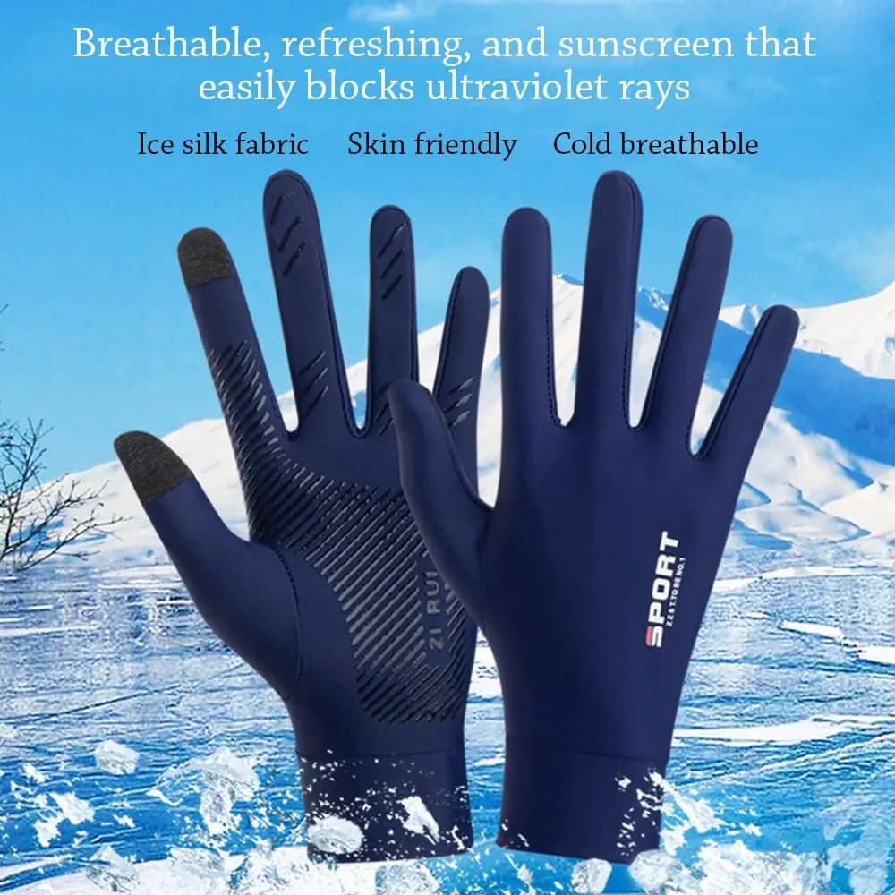 Gants protection UV été hommes femmes - respirants élastiques fins anti-dérapage mitaines solaire
