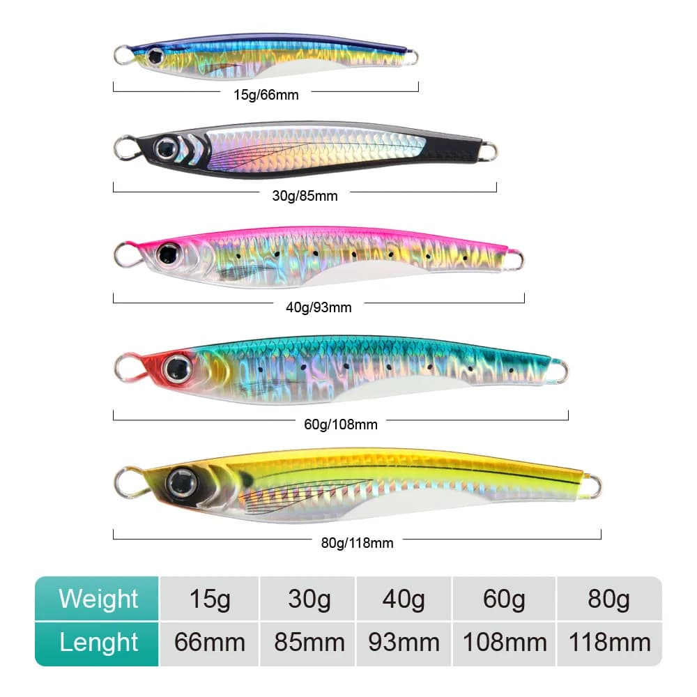 Leurre casting FSTK Jugulou 15g à 80g pour bar thon pêche en mer leurres longue distance