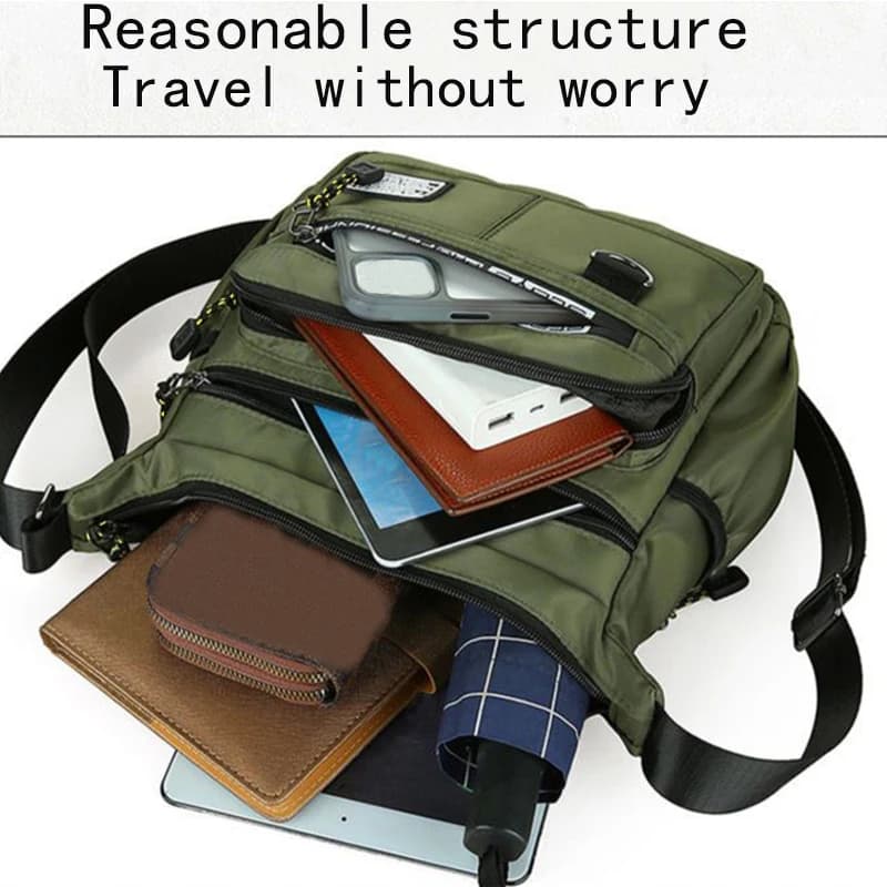 Sac bandoulière homme affaires poche multiples pêche travail voyage réglable professionnel