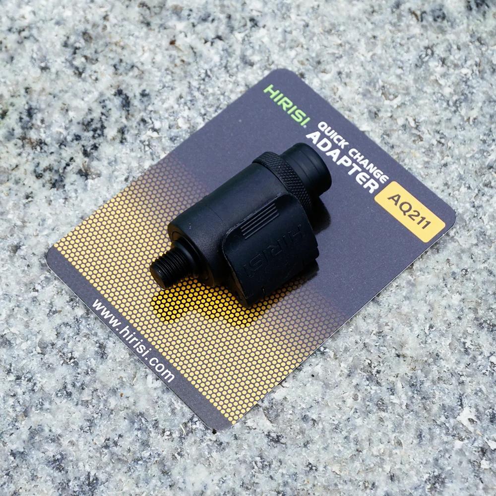 2 connecteurs rapide changement aluminium Hirisi pour alarmes carpe rod pod tiges rive