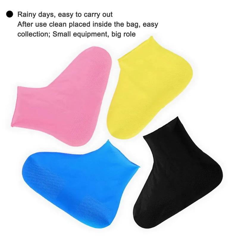 Chaussures de pluie étanches antidérapantes pour pêche - Bottes silicone réutilisables unisexes