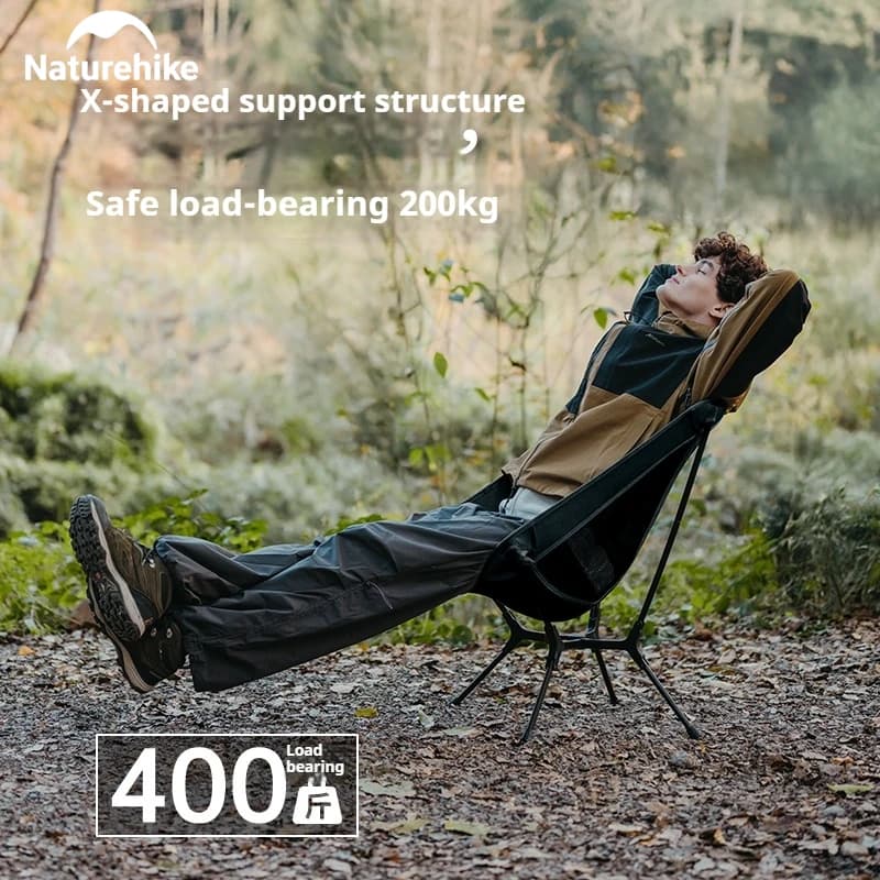 Chaise pliante Naturehike YL01 ultralégère haute charge aluminium 7001 pour pêche camping