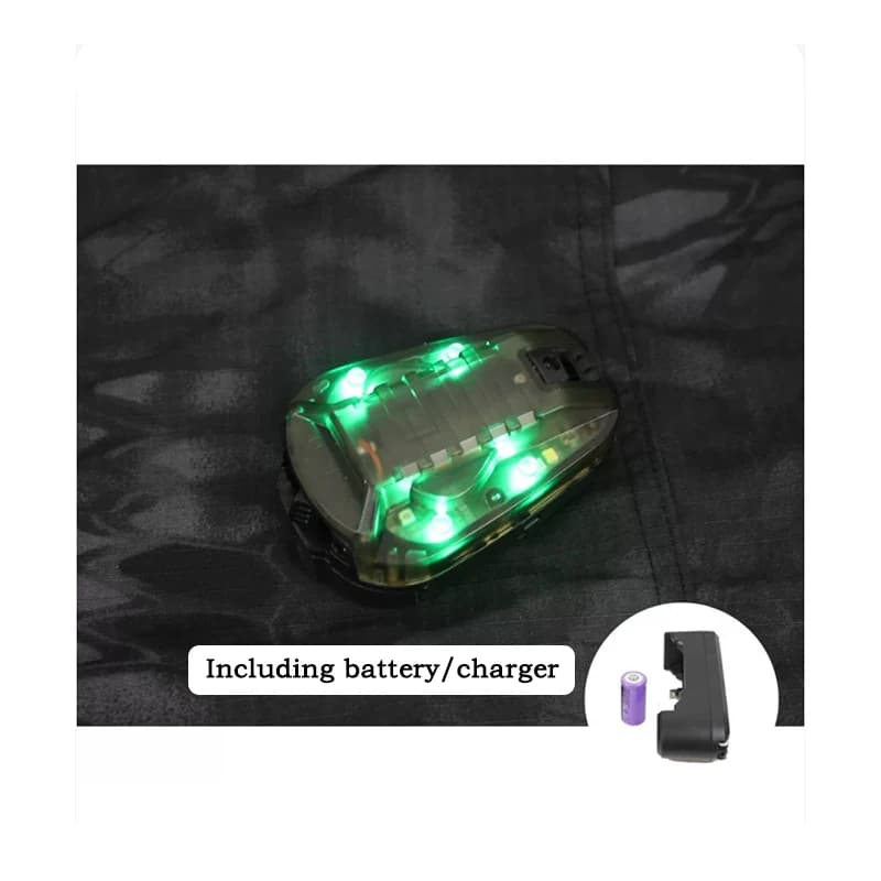 Lampe tactique casque LED infrarouge stroboscope pêche nocturne signalisation sécurité