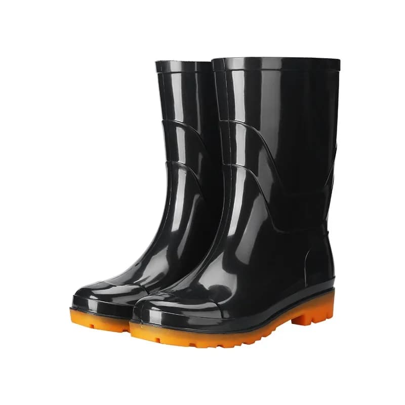Bottes pêche mi-mollet unisextes anti-dérapantes - Chaussures sécurité chantier PVC bas talon fabricant