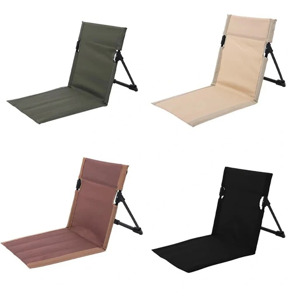 Chaise pliante camping individuelle avec coussin confort - Parfaite pour pêche, jardin et activités outdoor