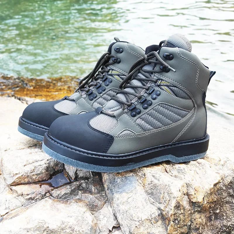 Bottes de pêche antidérapantes à semelle feutre ou caoutchouc - Pour pêche en rivière et chasse