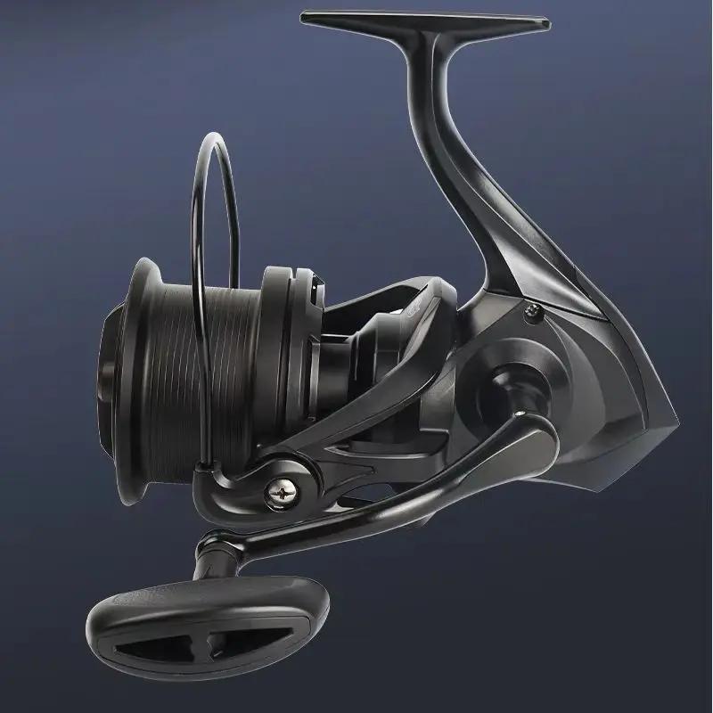 Moulinet de pêche spinning GLS Long Casting 8000-14000 série anti-corrosion alliage aluminium 4.8:1 haute vitesse