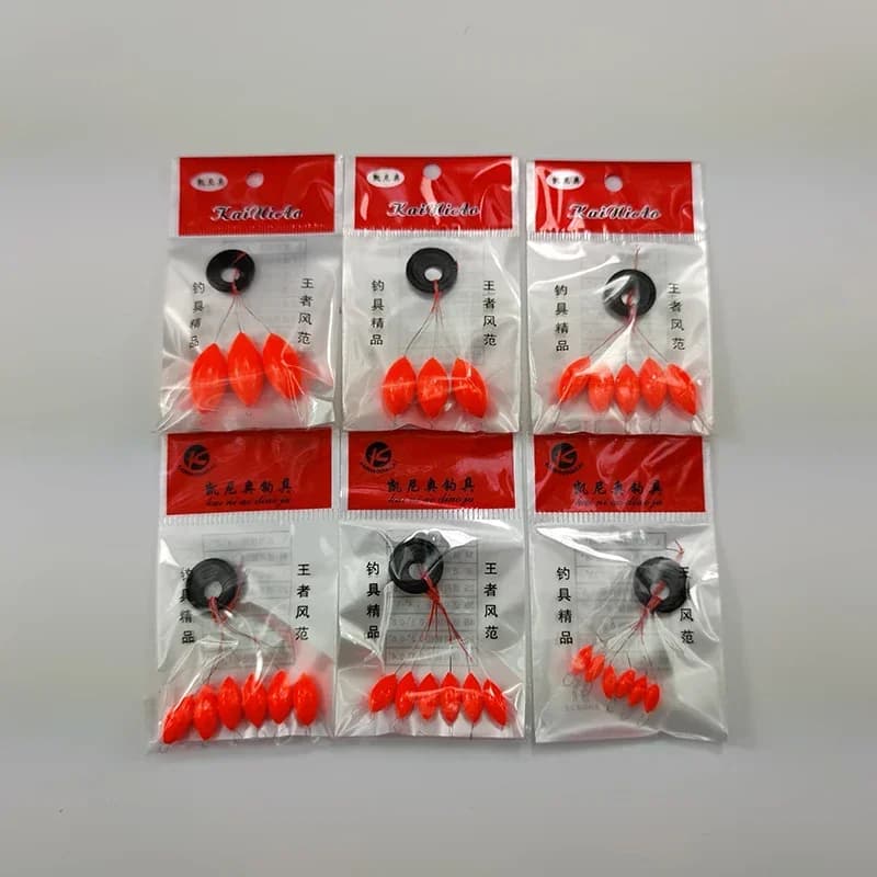Lot de 5 flotteurs Seven-star 8-22mm 6 tailles pour pêche à la carpe - Accessoires de pêche J544