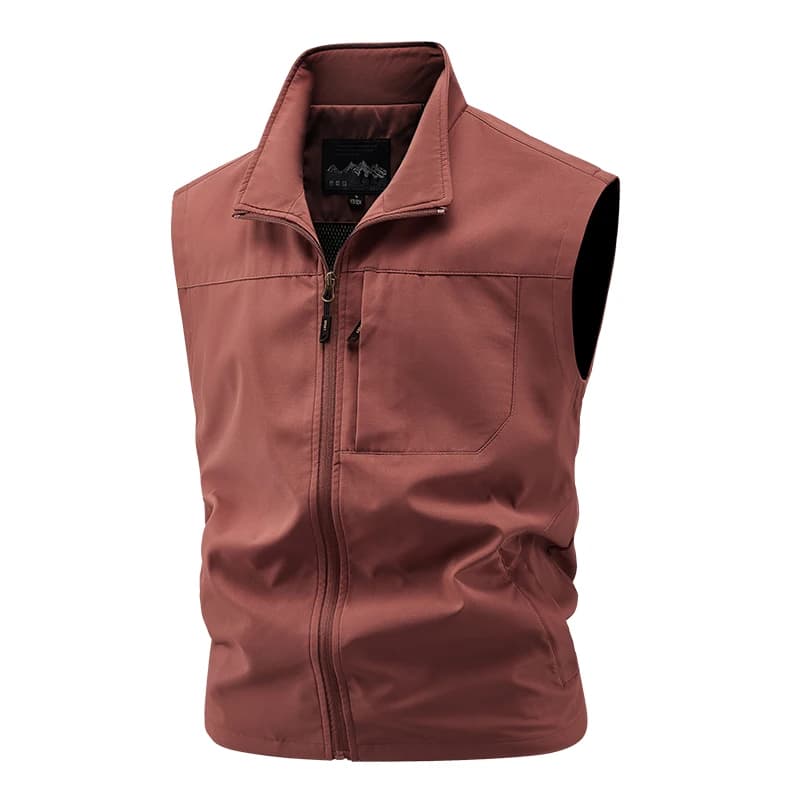 Gilet cargo sans manches pour pêche - Gilet tactique homme avec multiples poches pour pêche et outdoor