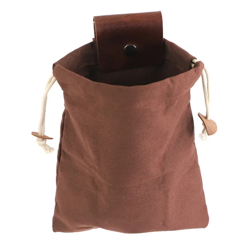 Sac cueillette cuir pour pêche - Poche ventrale récolte fruits et poissons outils jardinage pêche