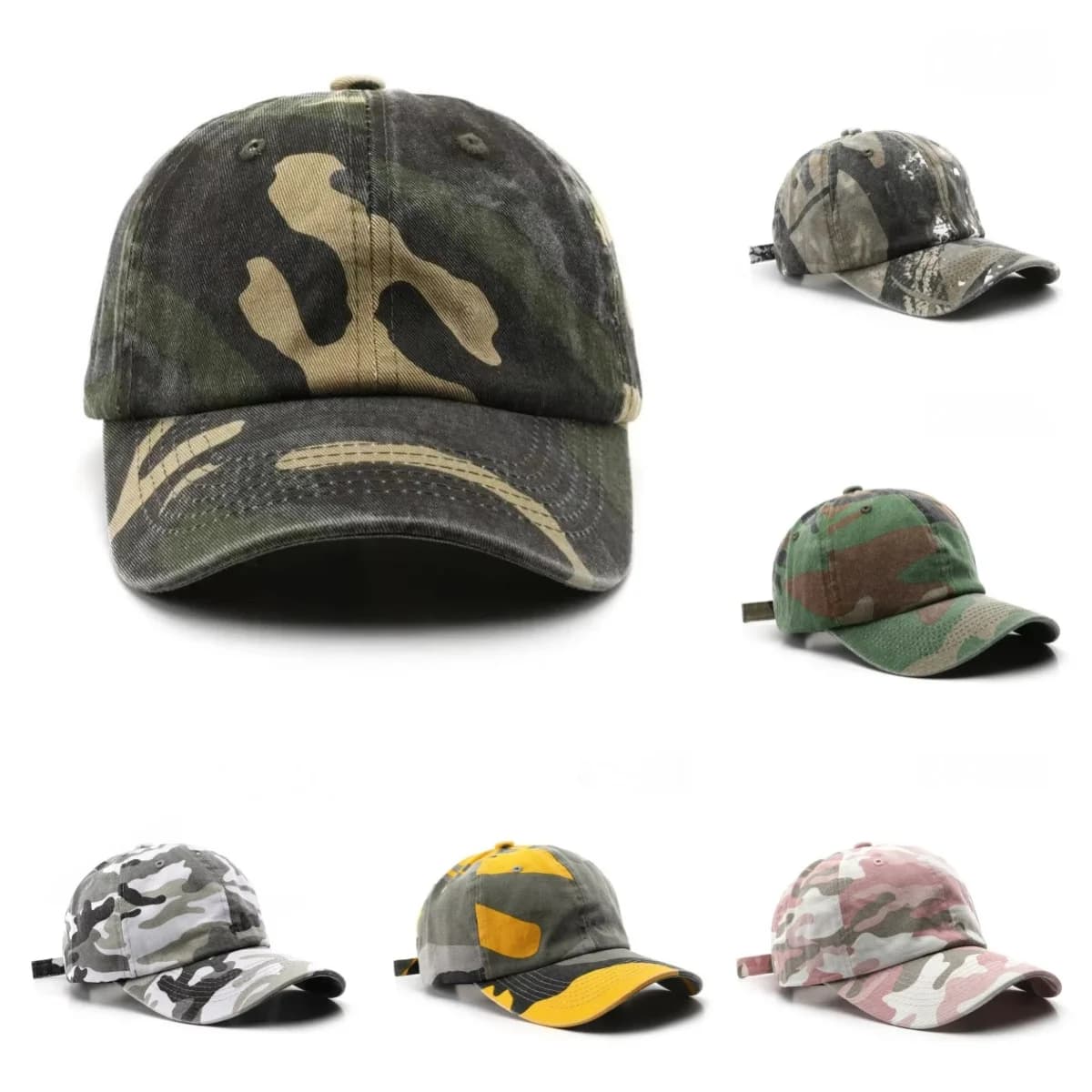 Casquette baseball camouflage style japonais pêche - Chapeau femme streetwear pour pêche urbaine