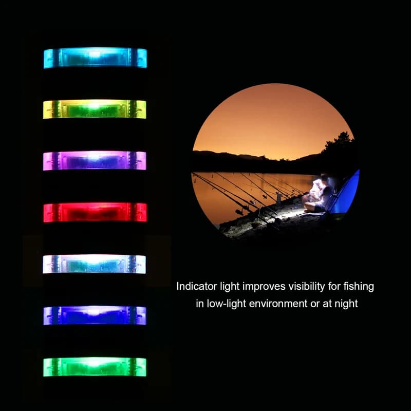 Set swinger numérique avec alarme LED pour pêche à la carpe - Indicateur de touche illuminé haute précision