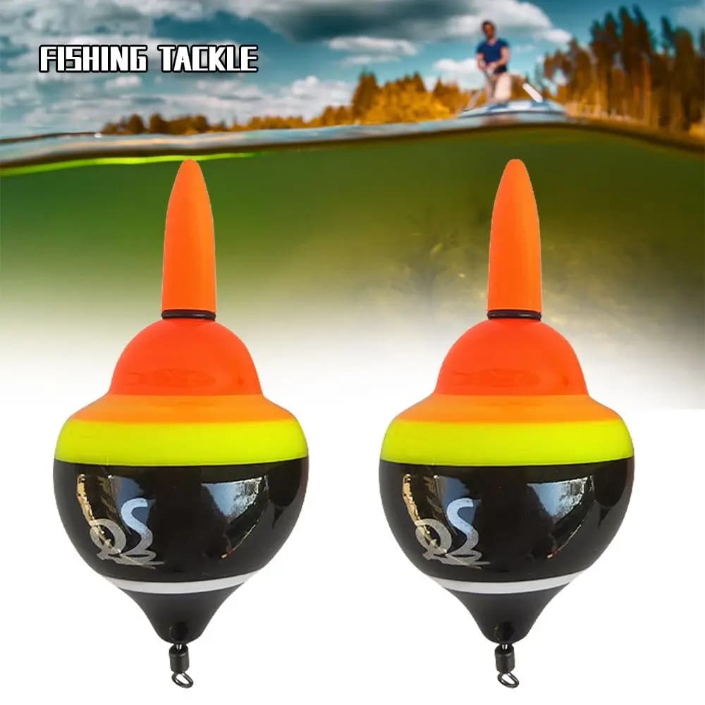 Flotteur de pêche lumineux pour rocher et mer, avec bâton inséré, accessoire de pêche côtier robuste