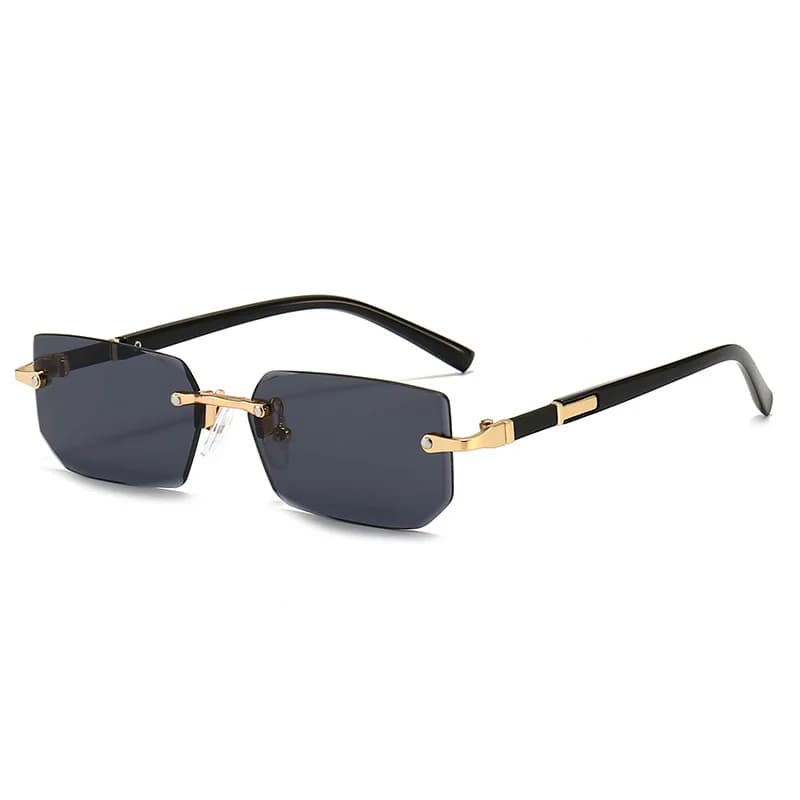 Lunettes de pêche sans monture rectangulaires tendance pour femmes et hommes été voyage