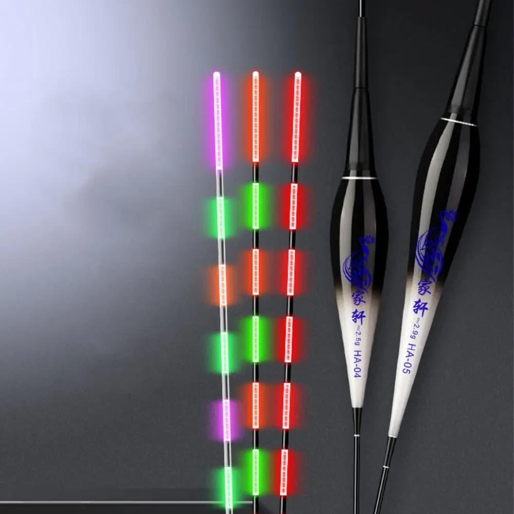 Flotteur LED intelligent longue queue haute sensibilité - capteur gravité stroboscope pêche nocturne électrique
