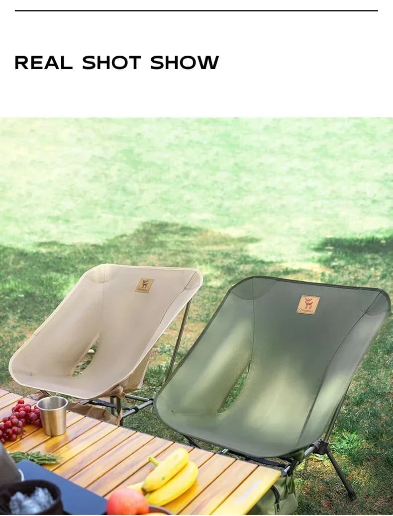 Chaise camping pliable Qunature légère et résistante pour pêche, randonnée et pique-nique en extérieur