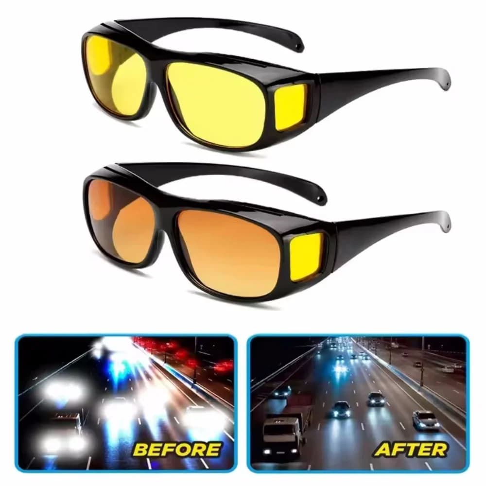 Lunettes de conduite nocturne anti-éblouissement - Vision améliorée pour pêcheurs