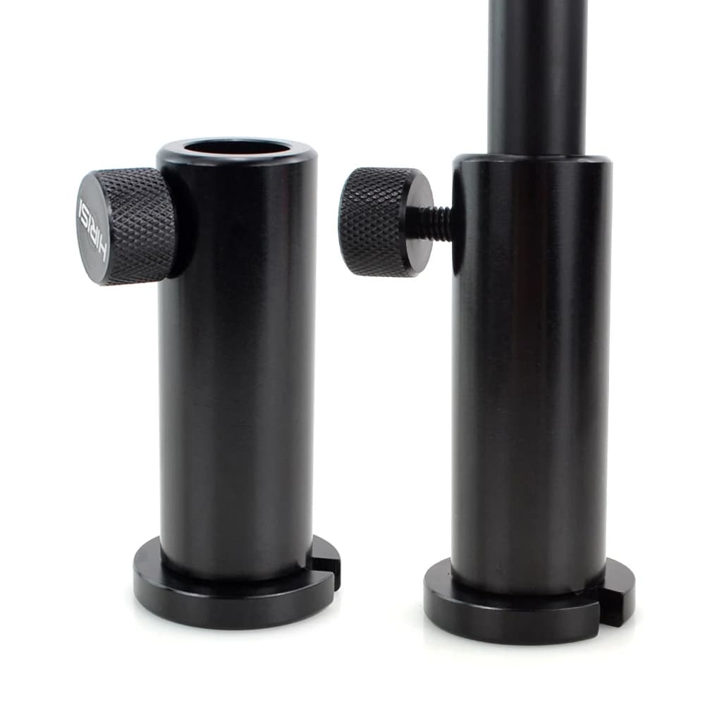 Support aluminium Hirisi pour pêche carpe plateforme - Tiges réglables avec vis banc rod pod