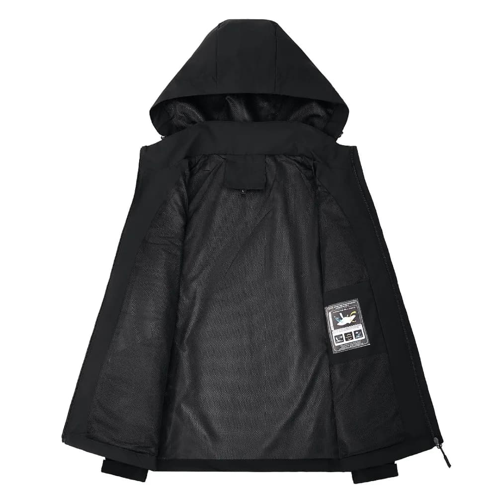 Veste pêche imperméable avec capuche - Vêtement technique pour pêche en conditions humides