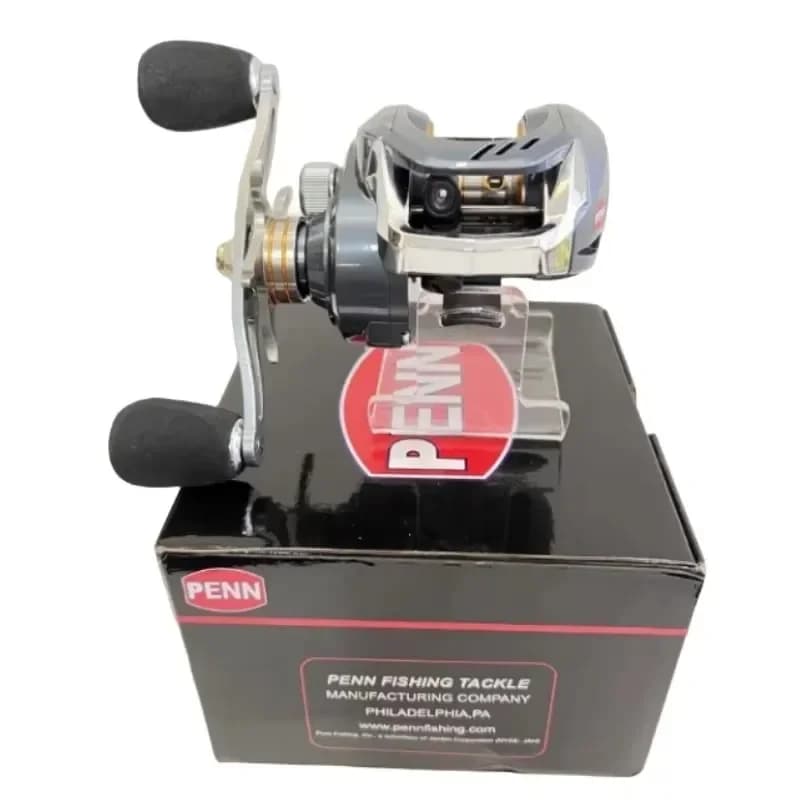 Moulinet Baitcast PENN 18+1 Roulements Ratio 7.2:1 Frein 15kg Acier Inox Réglage 9 Vitesses Pêche