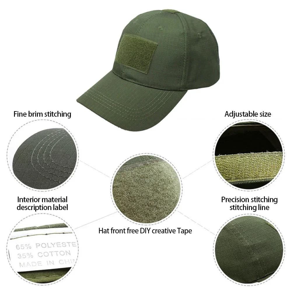 Casquette baseball camouflage tactique - Chapeau pêche chasse randonnée réglable unisexe outdoor