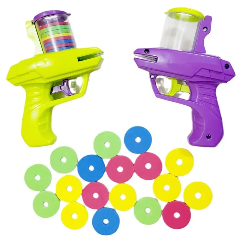 Lanceur disques volants jouets enfants pistolet carotte soucoupe volante jeu extérieur sport EVA doux