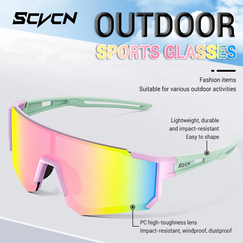 Lunettes de pêche anti-vent SCVCN - Protection UV400 pour homme et femme - Sport outdoor