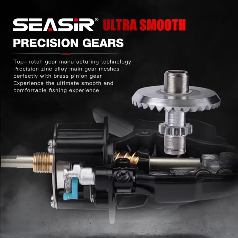 Moulinet carbone Seasir P-Series Prospec 9KG drag 8+1BB - Pêche sportive haut de gamme