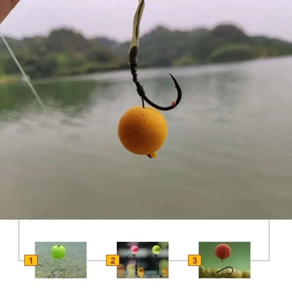 Bouillettes parfumées pour pêche carpe - 4 saveurs en flacon - billes flottantes et appâts artificiels