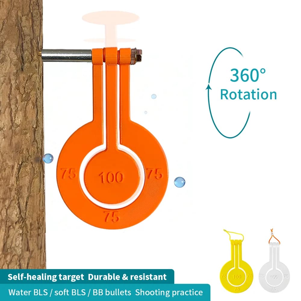 Cible TPU auto-cicatrisante épaissie 5mm rotation 360° insert arbre tir pratique pêche