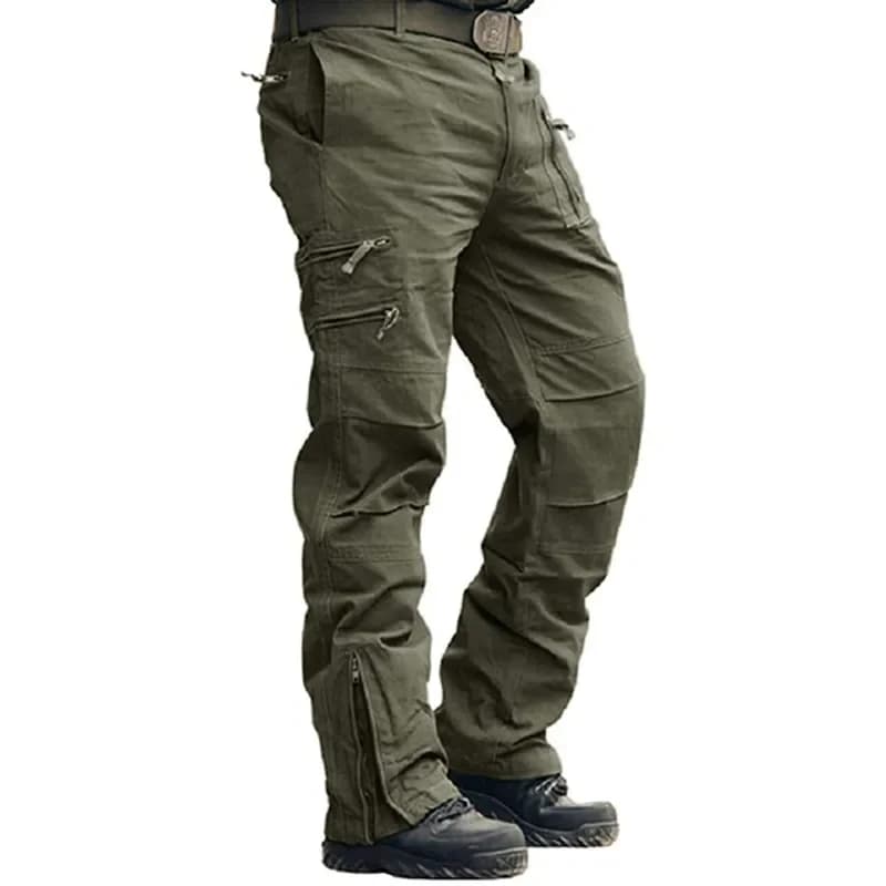 Pantalon cargo camouflage pour pêche en rivière - Coupe jogger avec nombreuses poches pratiques