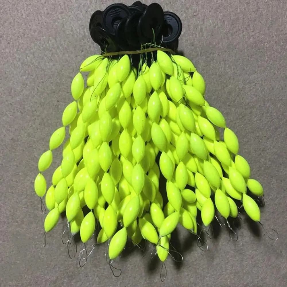 Flotteur coulissant EVA oval ressort pêche crappie silure perche dorée poisson-chat
