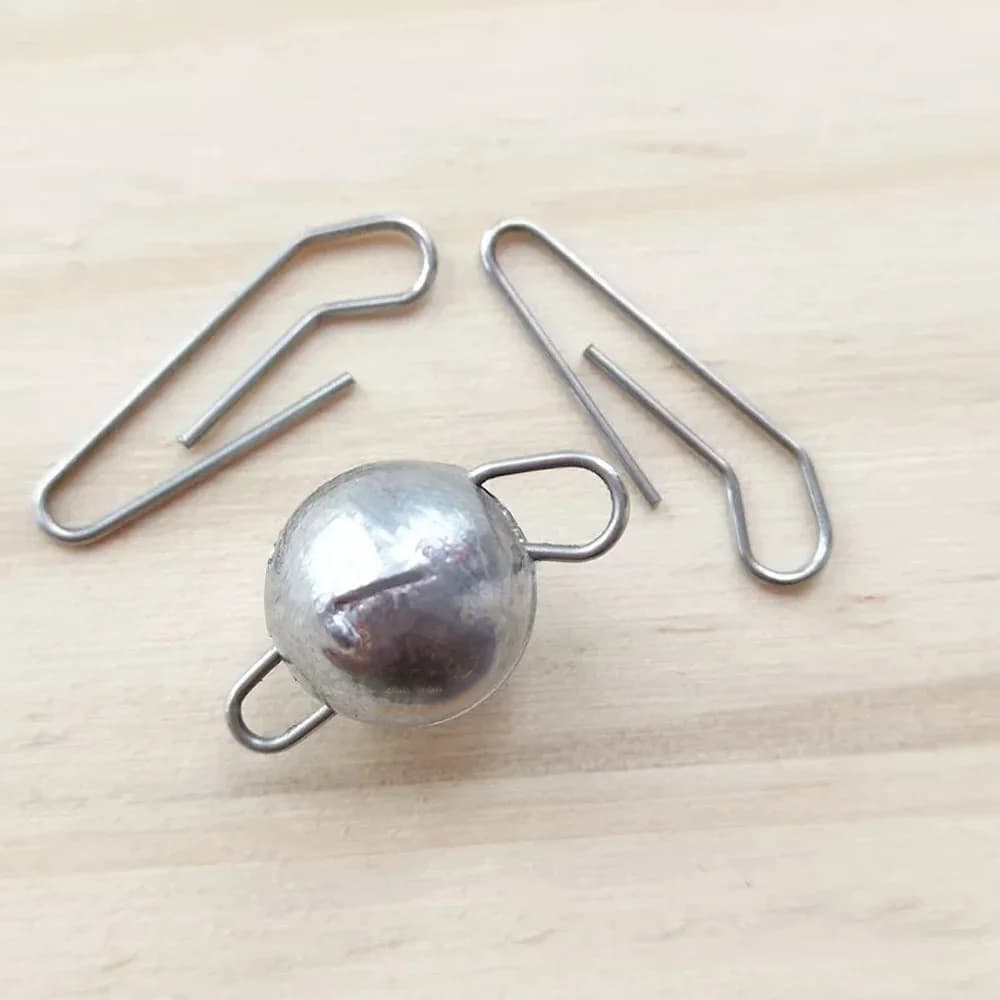 Lot de 5 plombs pêche de 2g à 28g avec émerillon pour pêche profonde et rocheuse