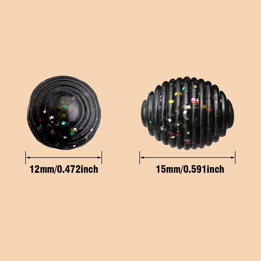 Appâts souples flottants 12pcs/boîte parfum intense - boules appât 1.5cm attracteur puissant