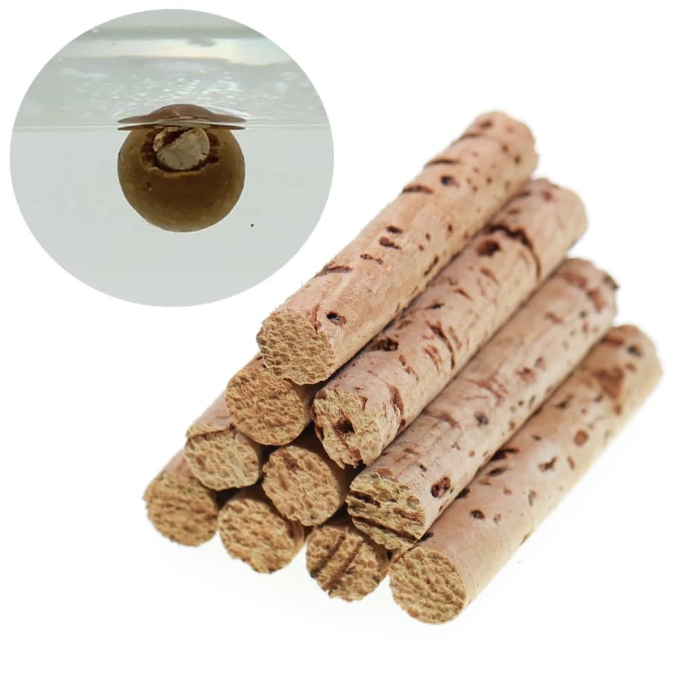 10 bâtons liège flottants 6mm 8mm pour pêche carpe - appâts pop-up boilies flottants accessoires montage