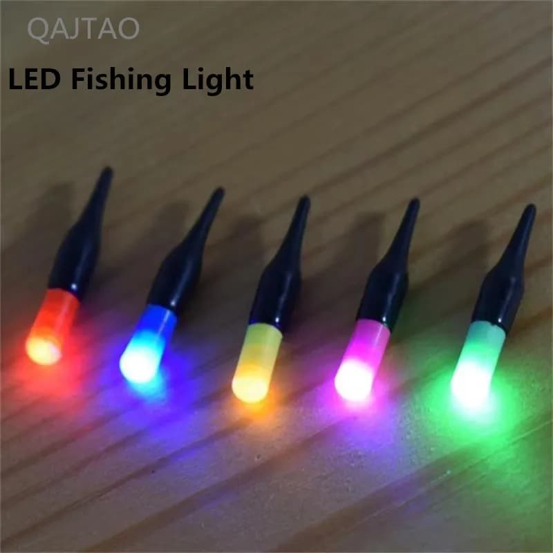Lot de 5 flotteurs lumineux LED à tête épaisse pour la pêche nocturne avec changement de