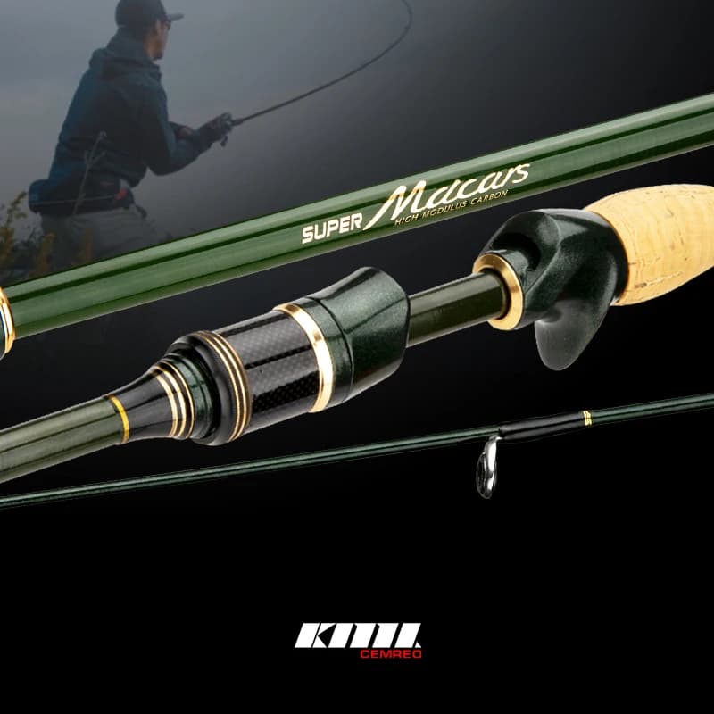 Canne Pêche Voyage CEMREO 1.8m 2.1m 2.4m Carbone Portable Spinning Casting | Tackle Qualité