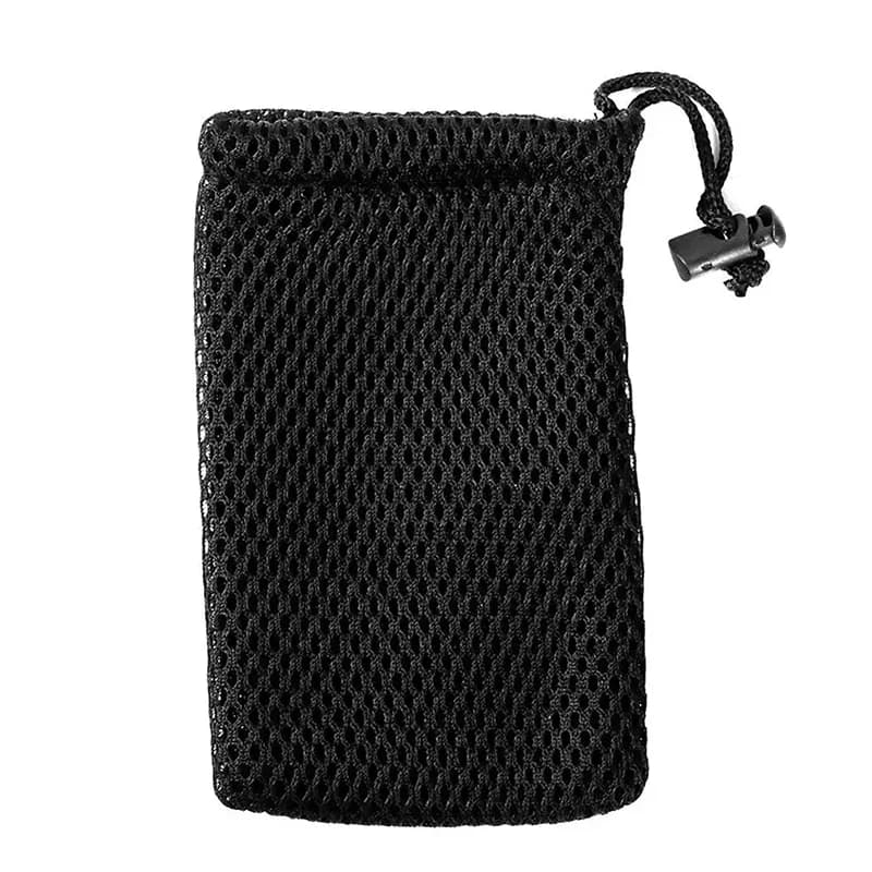 3 pochettes de rangement nylon mesh à cordon multi-usage voyage activités extérieures produits numériques accessoires