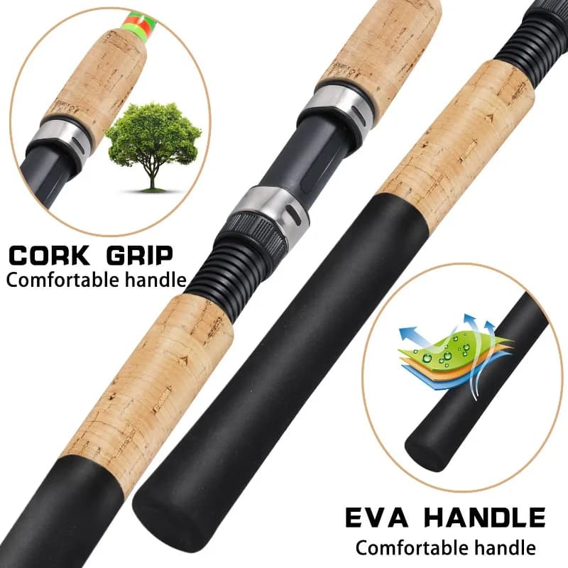 Canne feeder Sougayilang 3m manche liège carbone power L M H travel rod carp feeder pêche
